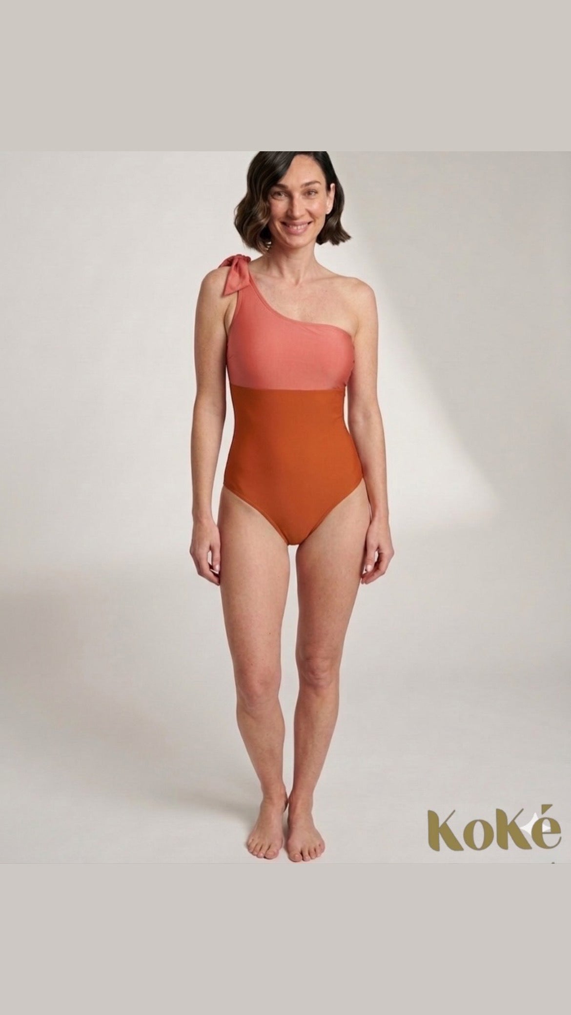 Costume Intero Donna Saint Tropez — Modellante Monospalla Made in Italy