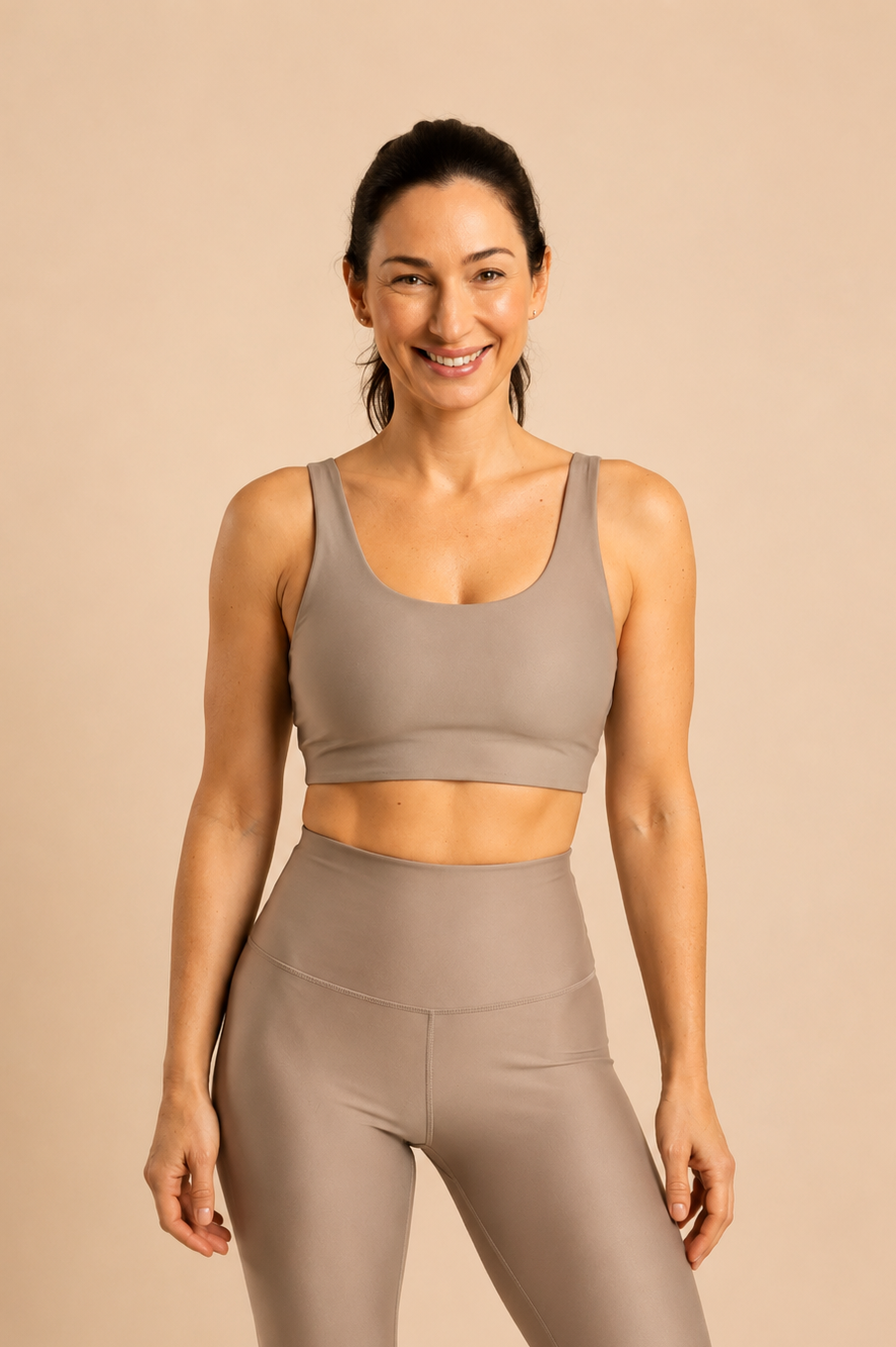 Top Donna Lycra Glossy — Reversibile Taglia Unica Made in Italy