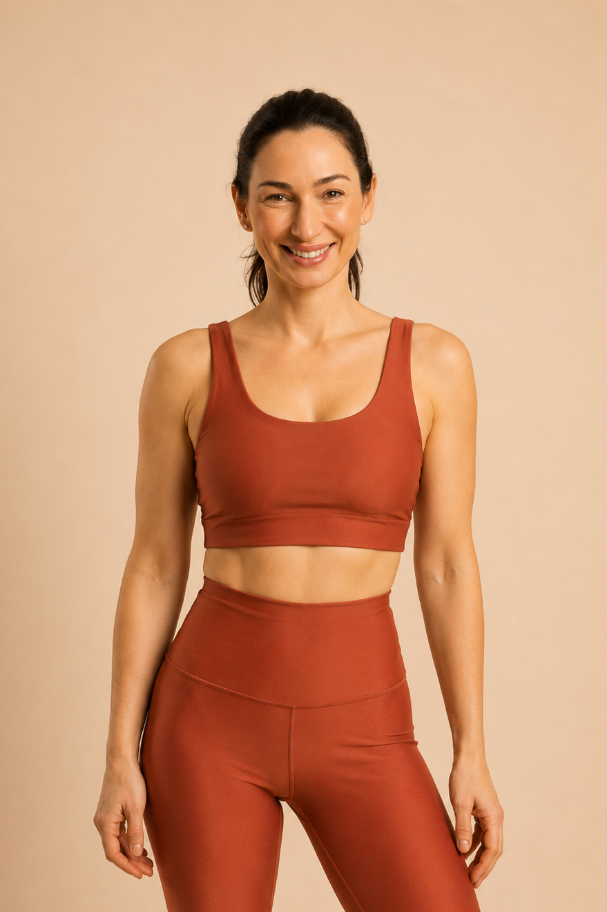 Top Donna Lycra Glossy — Reversibile Taglia Unica Made in Italy