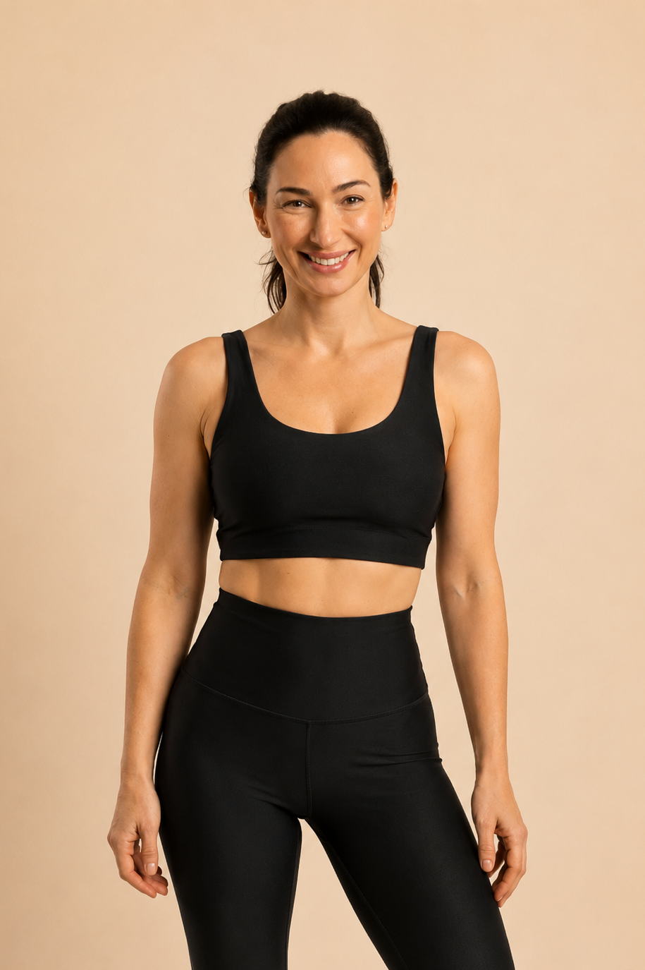 Top Donna Lycra Glossy — Reversibile Taglia Unica Made in Italy