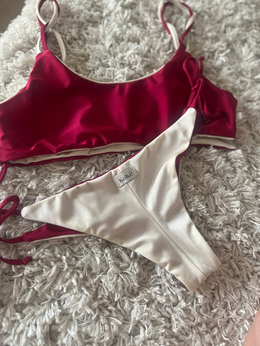 Bikini Donna Ibiza — Double Face con Bralette Intrecciata Made in Italy