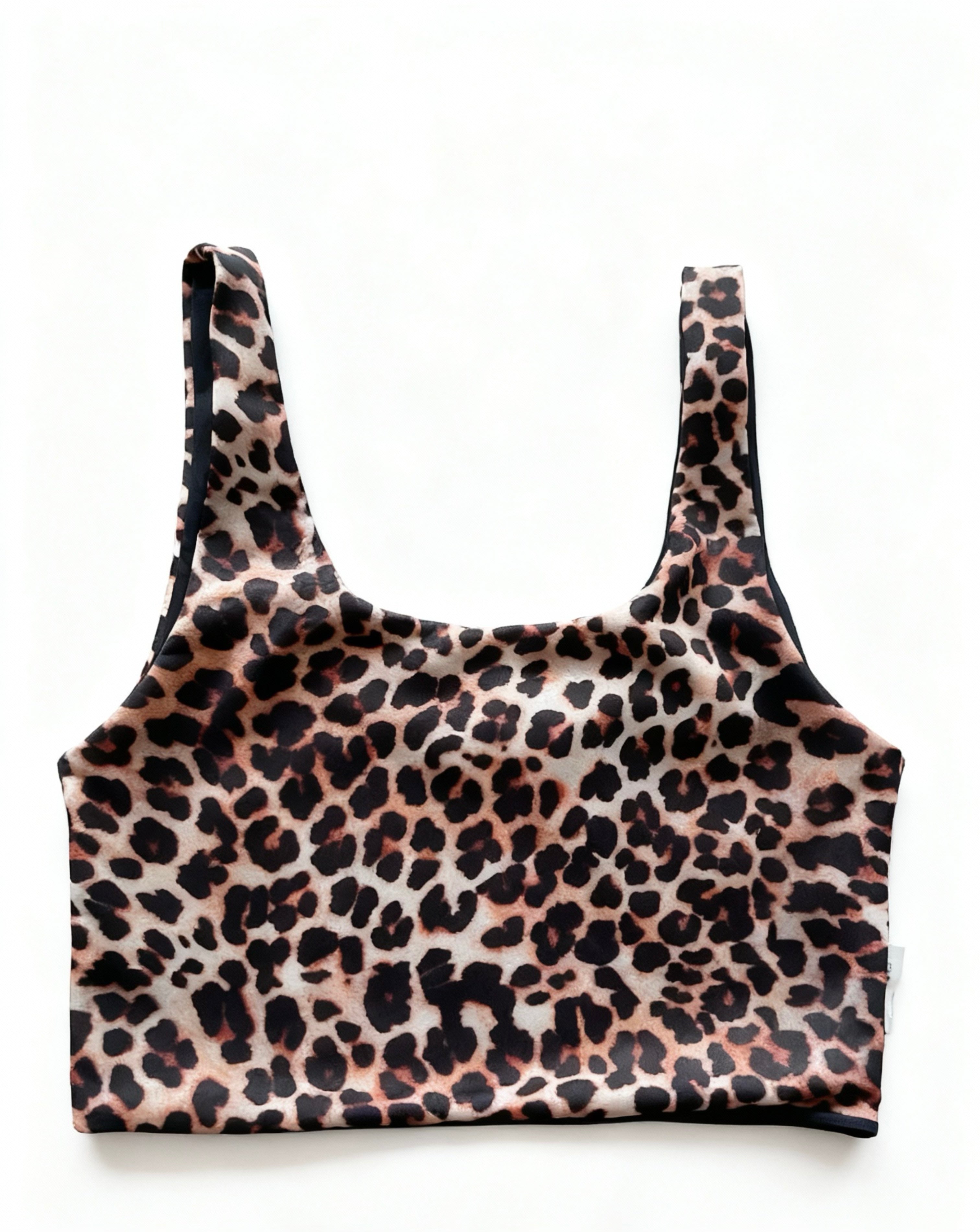Top Donna Lycra Glossy — Reversibile Taglia Unica Made in Italy