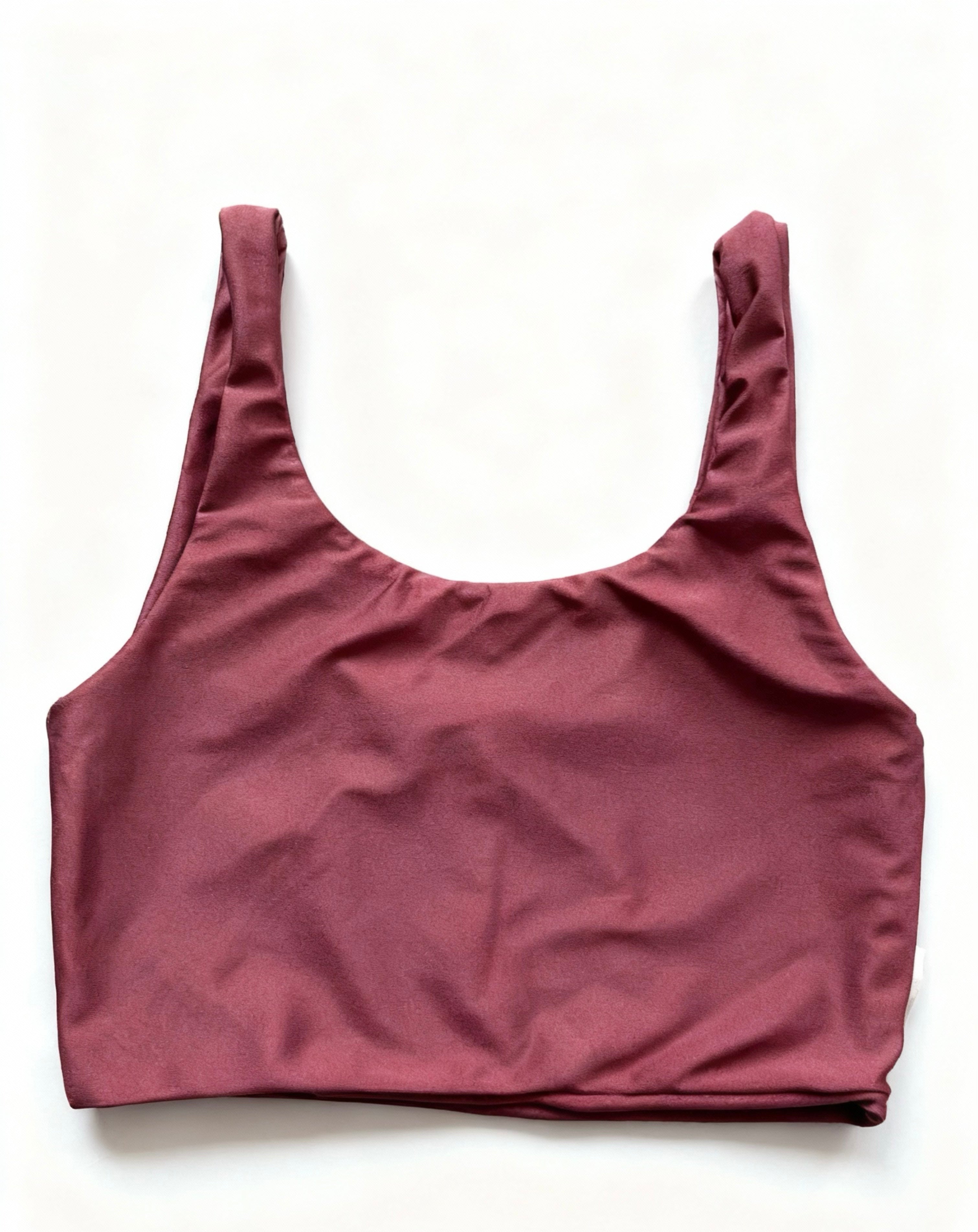 Top Donna Lycra Glossy — Reversibile Taglia Unica Made in Italy