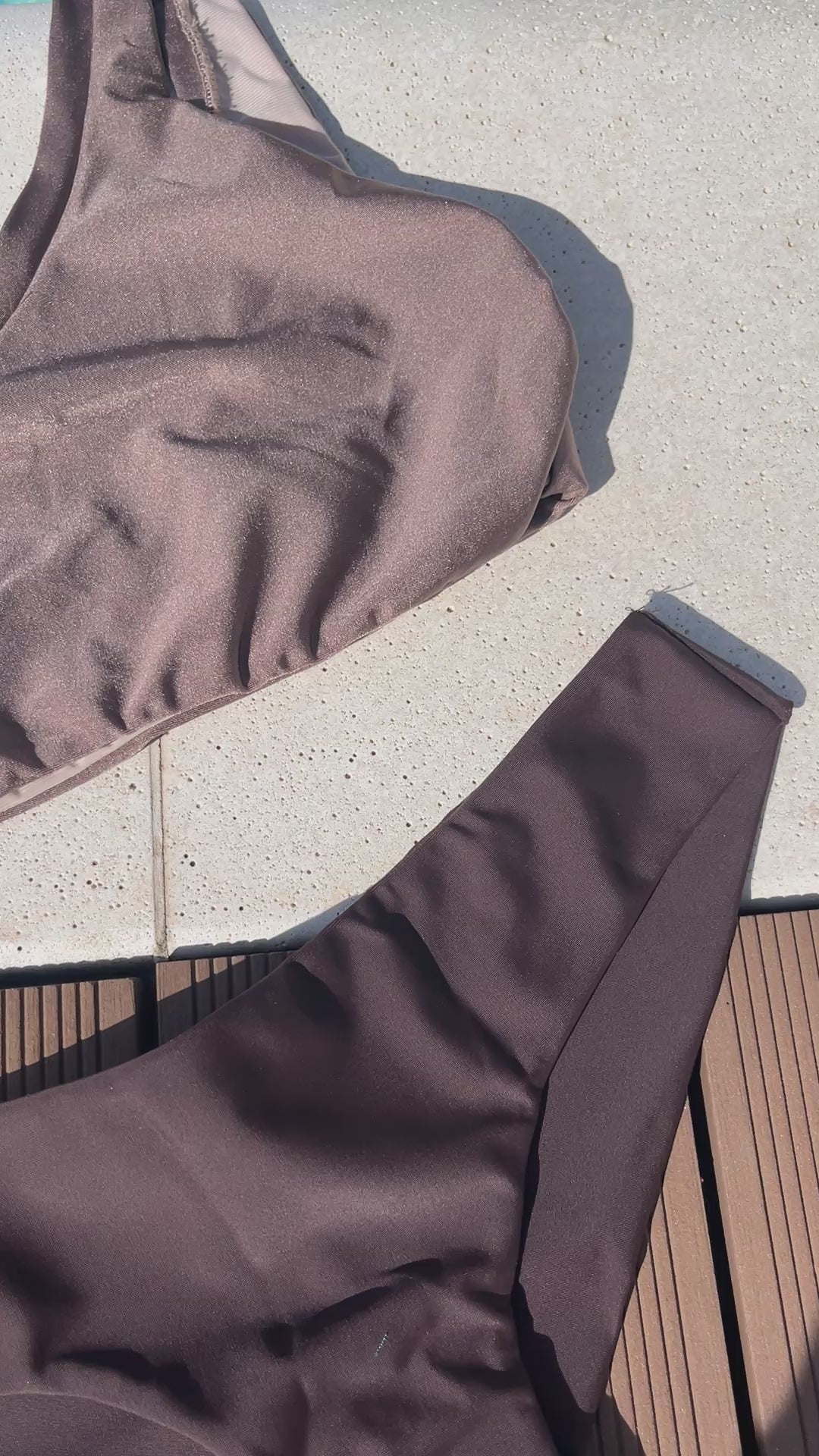 Bikini Donna Saint Tropez — Fascia Monospalla Double Face Made in Italy